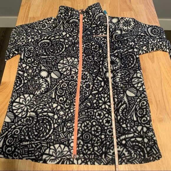 Girls Printed Columbia Zip Up Jacket Size Large - Picture 8 of 13